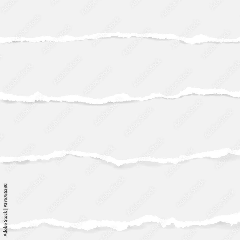Collection of seamless torn paper on transparent background Collection of seamless torn paper on transparent background