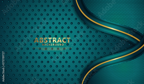 Luxury dark red and blue overlap layers background