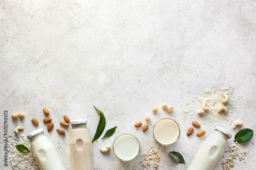 Plant based vegan milk Plant based vegan milk
