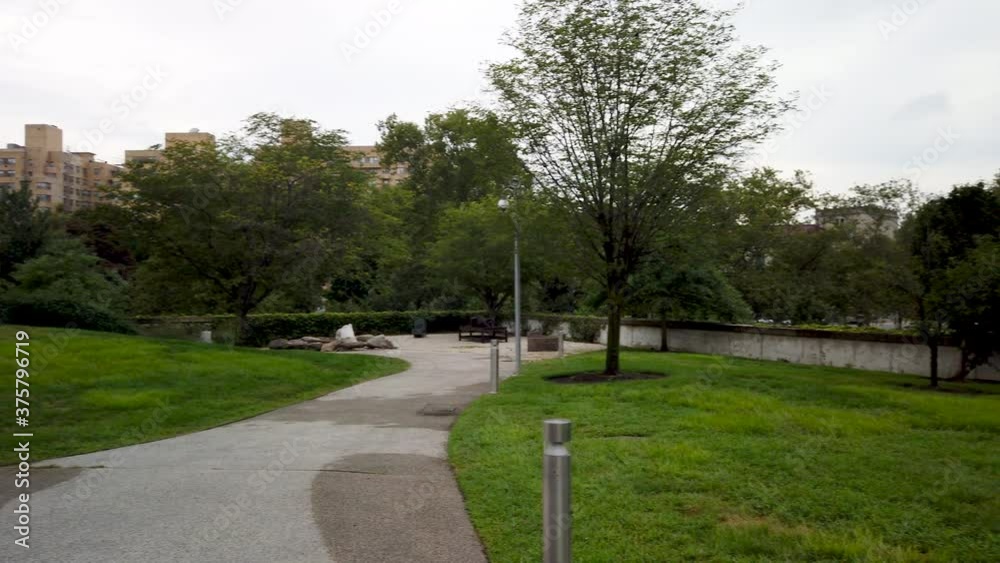 Slow Motion Panning Video Of walk in the park Slow Motion Panning Video Of walk in the park