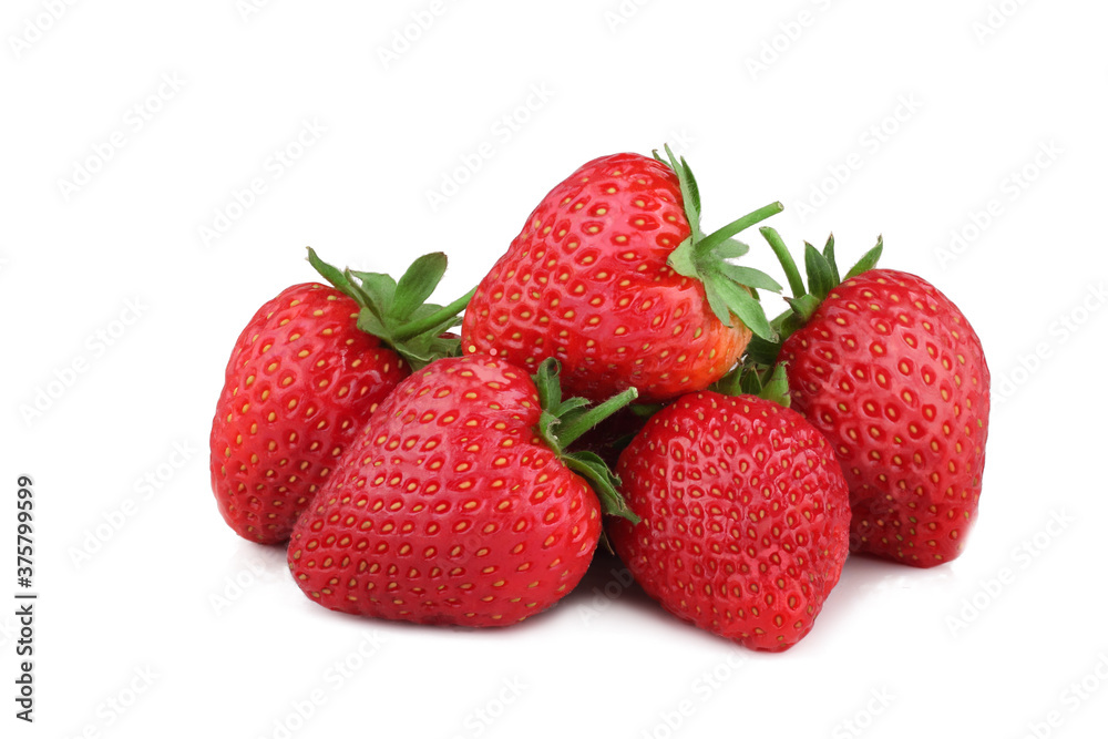 Strawberries isolated on a white background. Strawberries isolated on a white background.