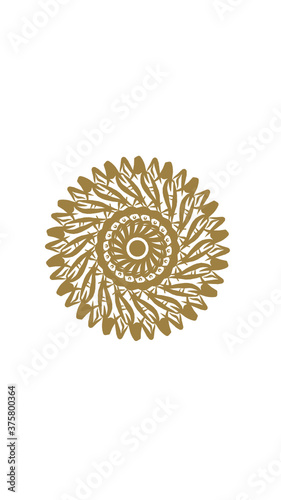 sunflower mandala  very suitable for wall furniture  decoration and others