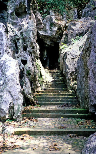 way to a holy cave in China © hjschneider