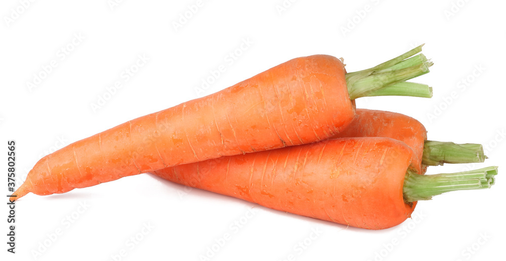 Carrots isolated on white background Carrots isolated on white background