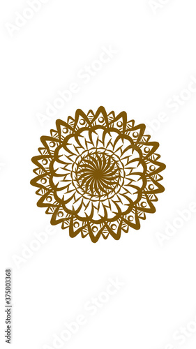 sunflower mandala, very suitable for wall furniture, decoration and others