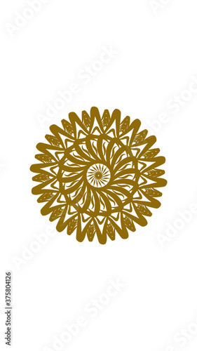 sunflower mandala, very suitable for wall furniture, decoration and others