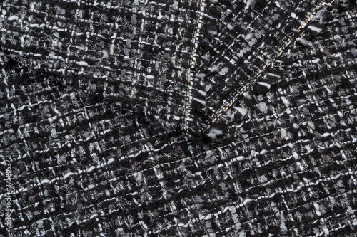 Boucle suiting fabric background texture	