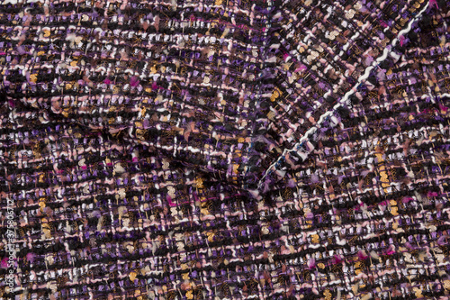 Boucle suiting fabric background texture 