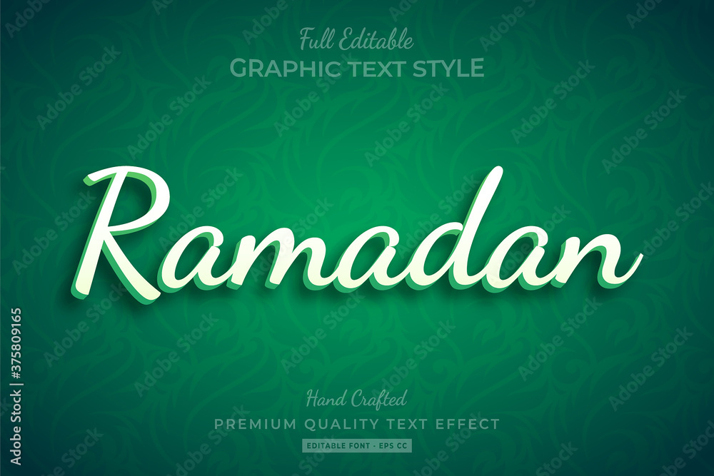 Ramadan Text Style Effect Premium