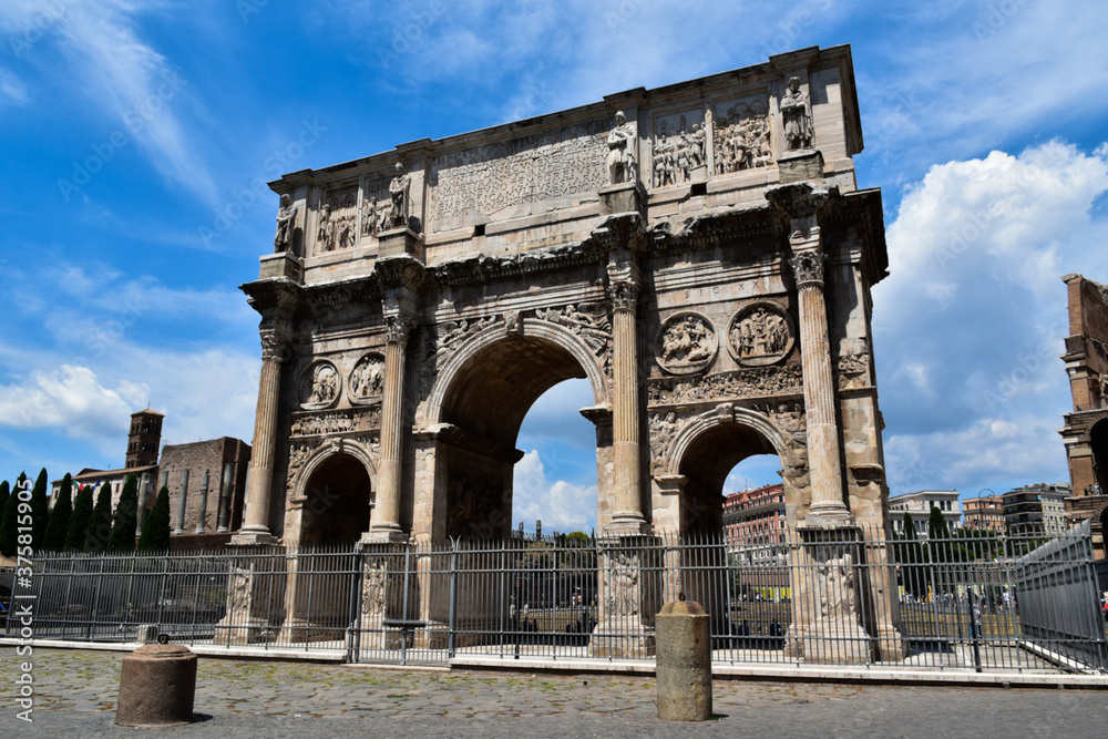 Triumphal Arch of Rome of Emperor Constantine.