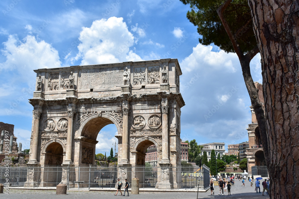 Triumphal Arch of Rome of Emperor Constantine.