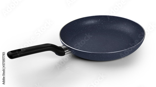 Billede på lærred Frying pan isolated on white with clipping path