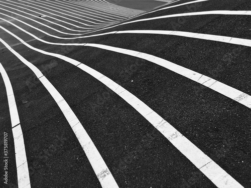 Pedestrian crossing stripes photo