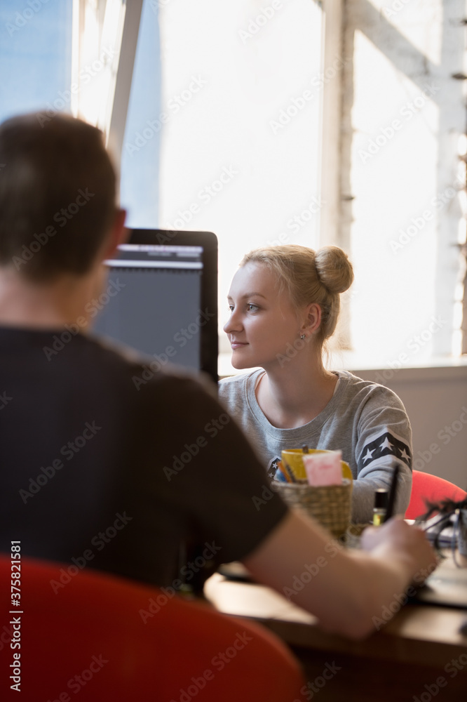 Graphic Designers Working Graphic Designers Working