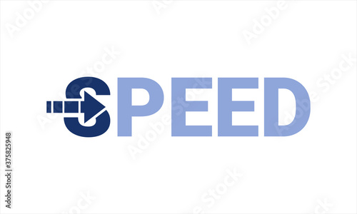 speed indicator vector logo design.