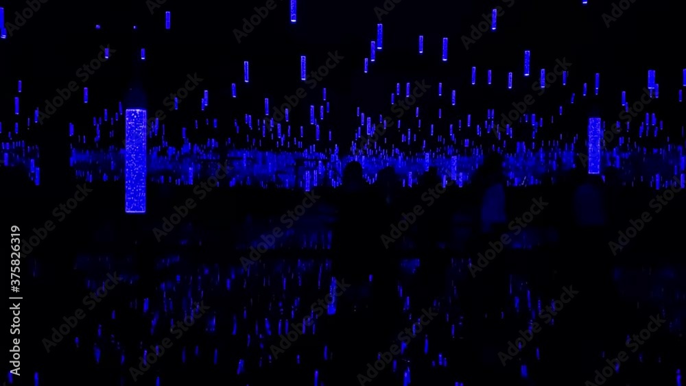 Light show in a dark room