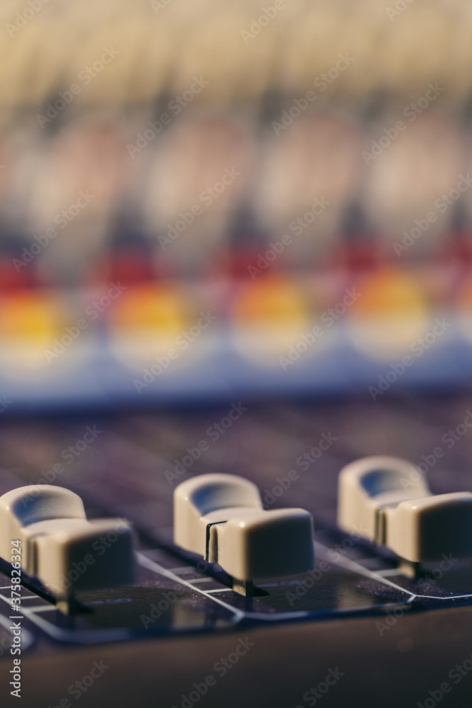 Mixing Console Detail Stock Photo | Adobe Stock