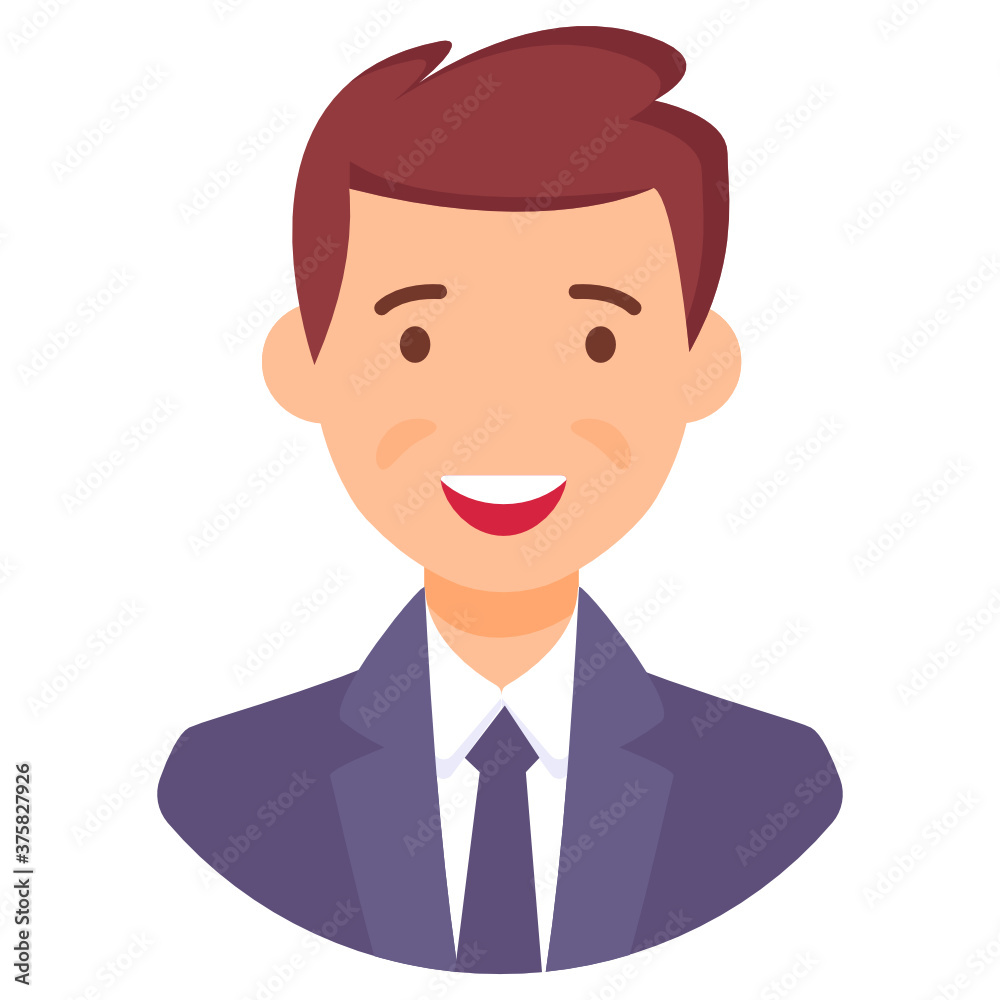 A male person wearing formal dress depicting businessman, flat character vector
A male person wearing formal dress depicting businessman, flat character vector