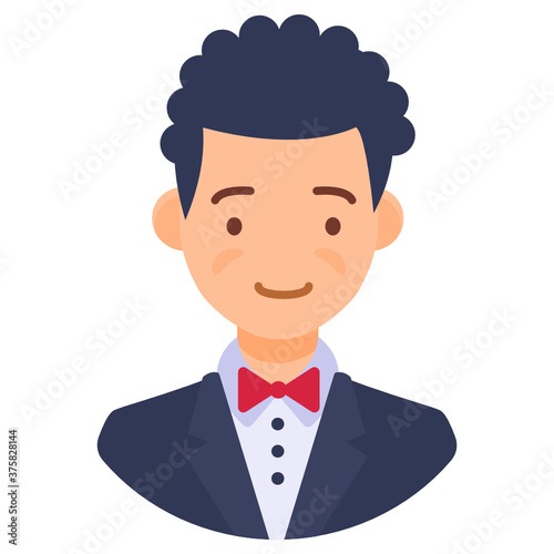 
Design of actor character, editable vector of rap dancer 
