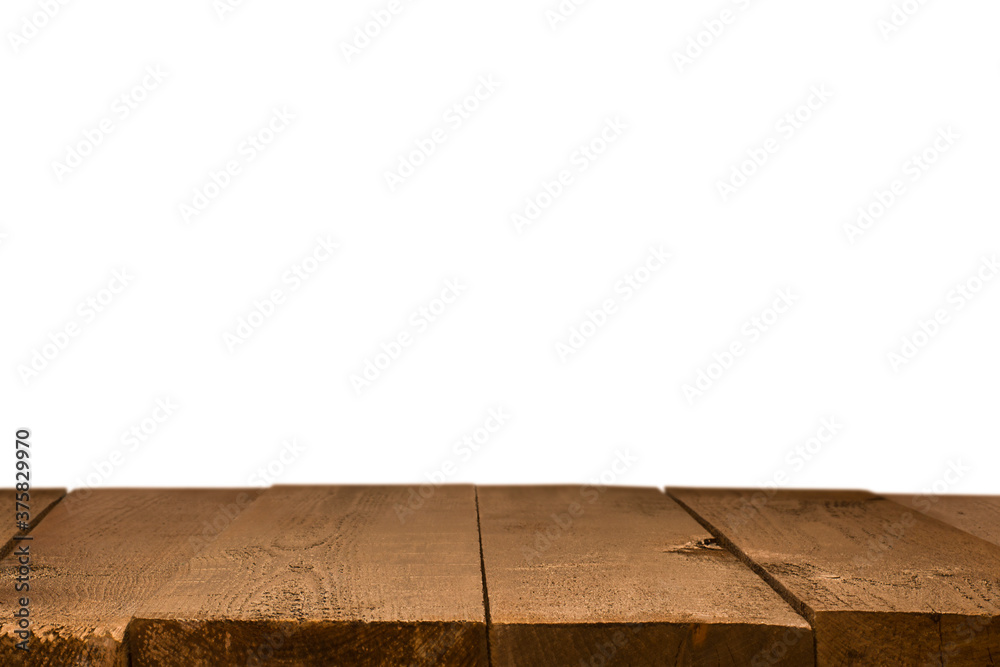 Fototapeta premium boardwalk on isolated white background