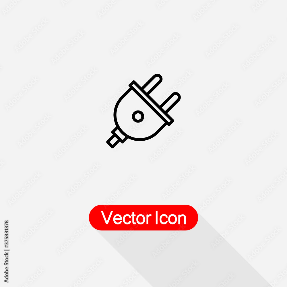 Plug Icon Vector Illustration Eps10