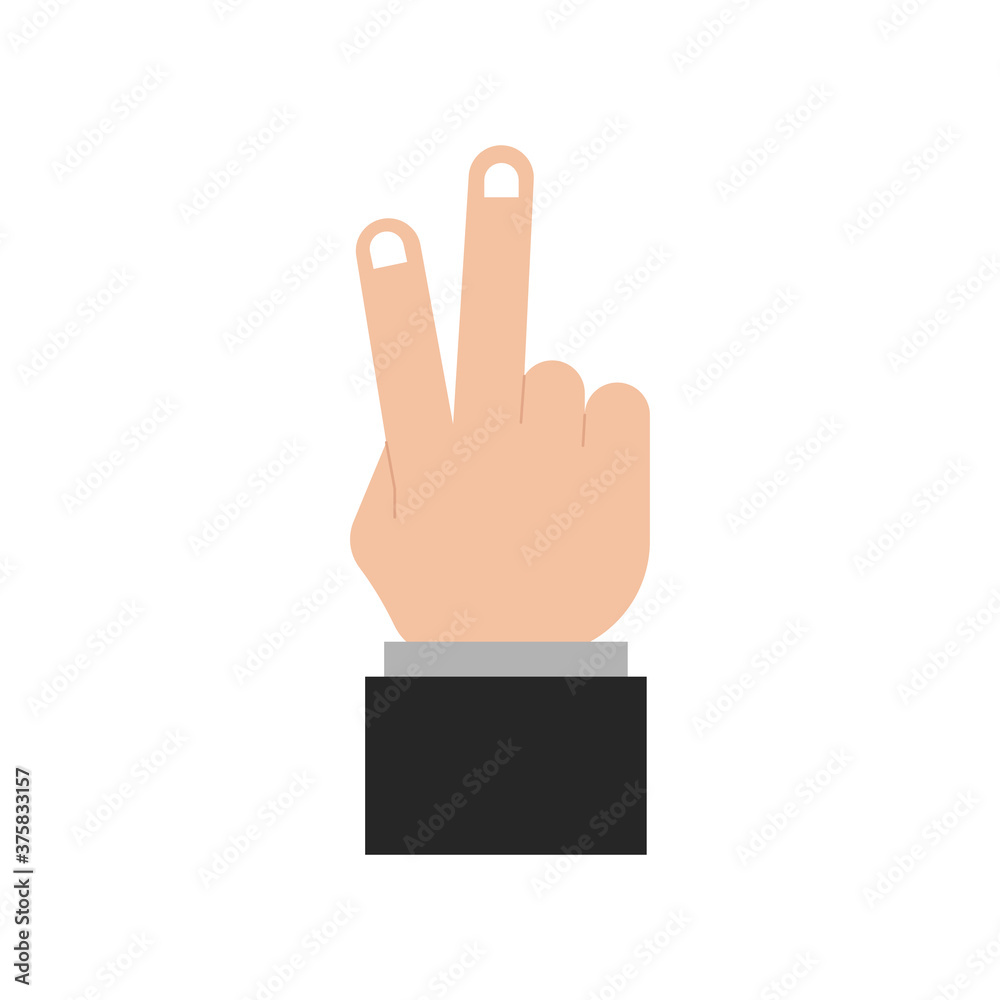 vector hand and finger pose flat illustration vector hand and finger pose flat illustration