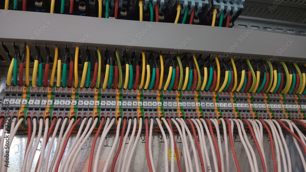 Electrical equipment. Background and texture Electrical equipment. Background and texture
