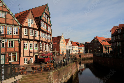 Wallpaper Mural Stade, Fischmarkt, Alter Hansehafen, Niedersachsen, Deutschland, Europa Torontodigital.ca