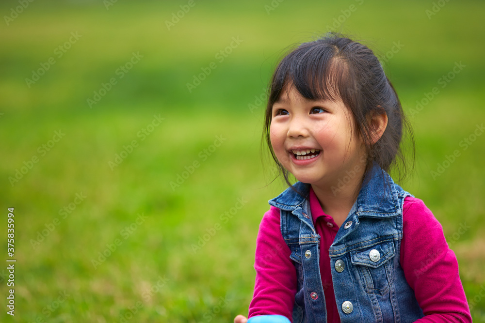 close up of happy little girl smile close up of happy little girl smile