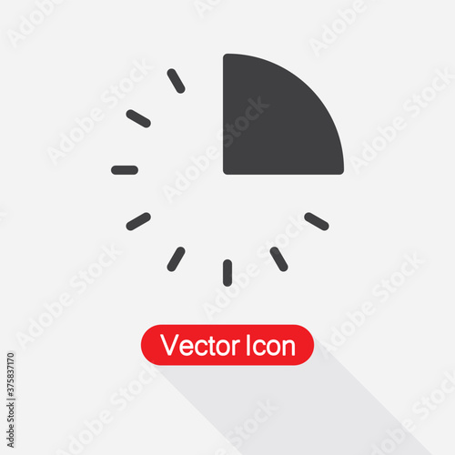 15 Minutes Icon Vector Illustration Eps10