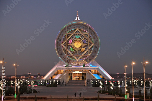 Ashgabat, Turkmenistan , Ferris Wheel. Ghost city. photo