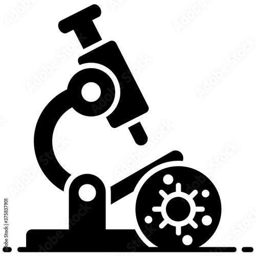 
Flat design of microscope, a laboratory research equipment 
