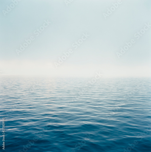 Wallpaper Mural Fog lifting over calm waters of Puget Sound Torontodigital.ca