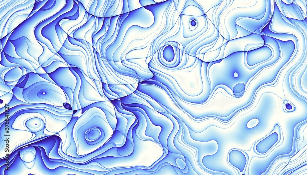 Fototapeta premium Wavy abstract futuristic background