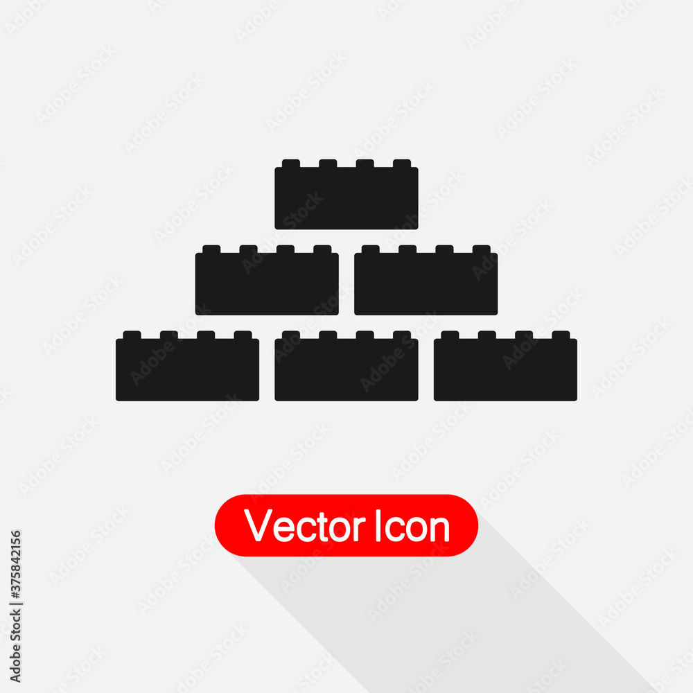 Building Block Icon Vector Illustration Eps10 Building Block Icon Vector Illustration Eps10