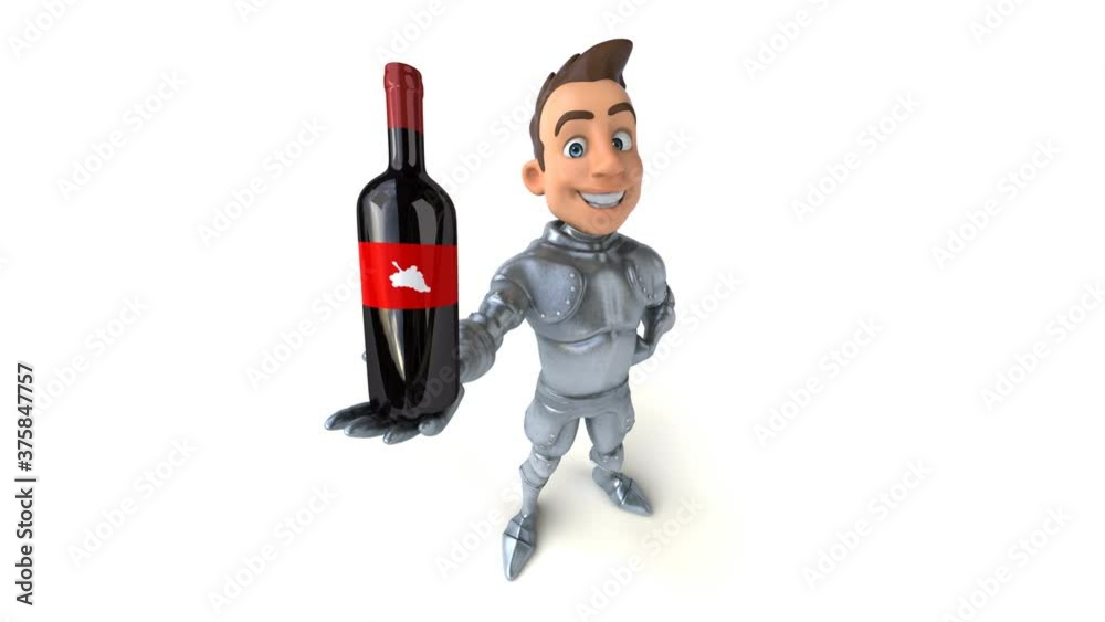 Fun 3D cartoon knight with alpha channel Fun 3D cartoon knight with alpha channel