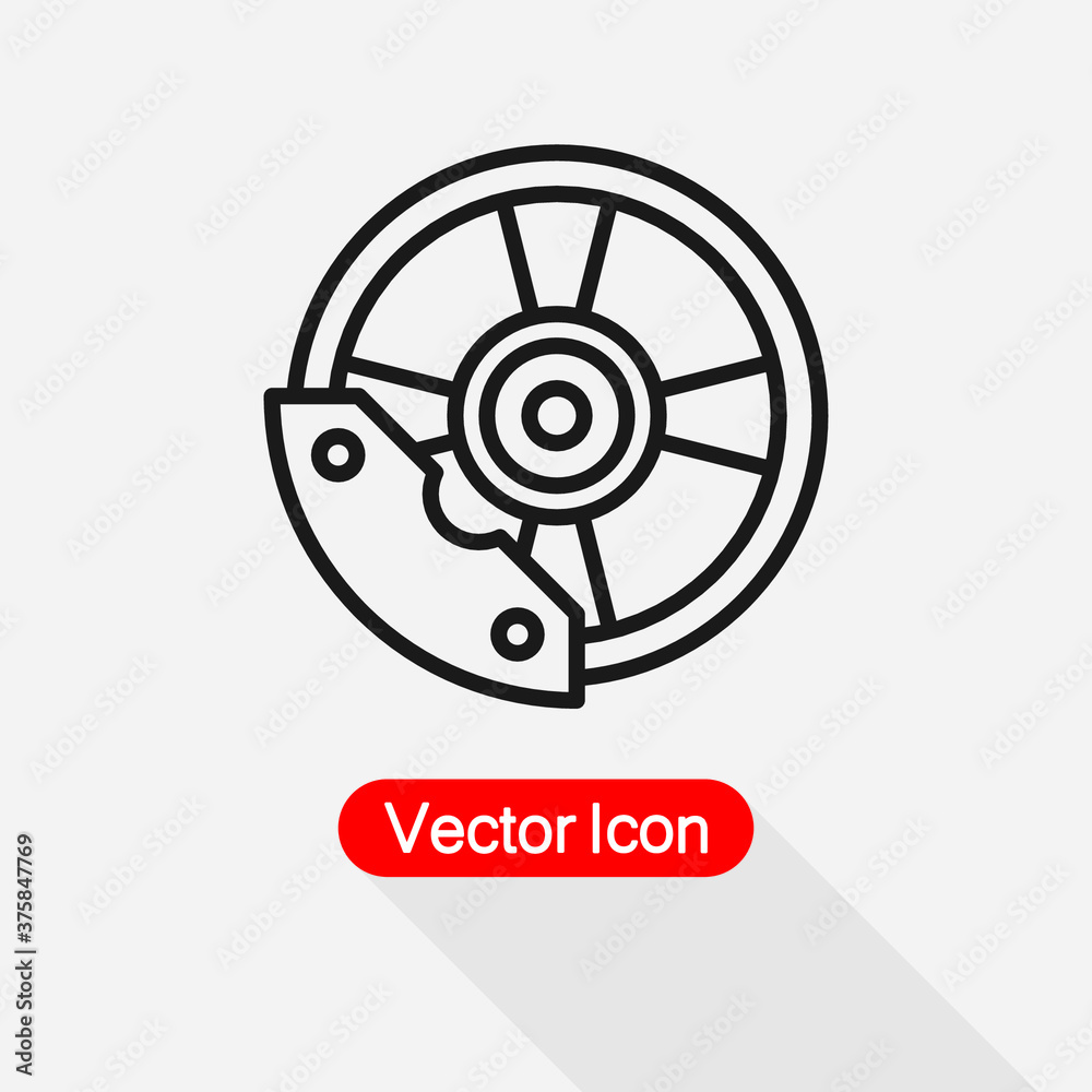 Disc Brake Icon Vector Illustration Eps 10 Disc Brake Icon Vector Illustration Eps 10