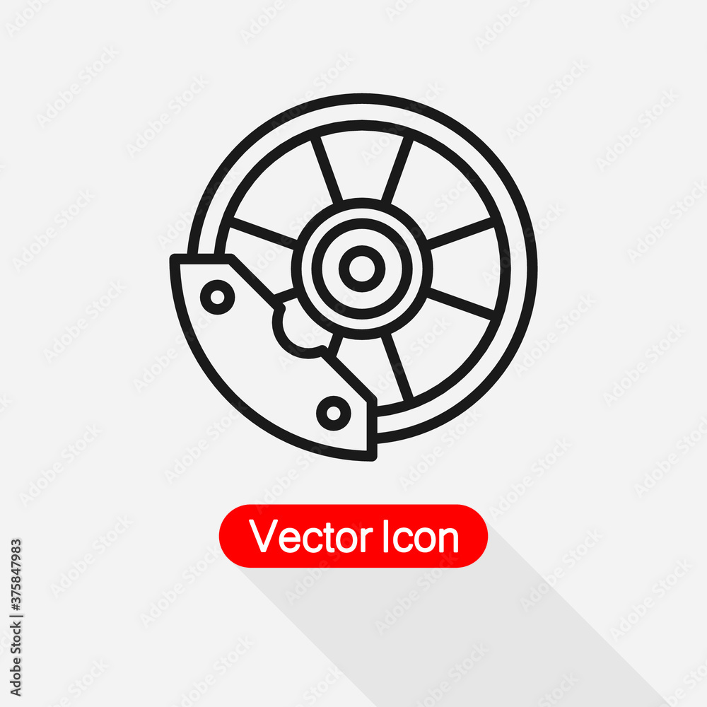 Disc Brake Icon Vector Illustration Eps 10 Disc Brake Icon Vector Illustration Eps 10
