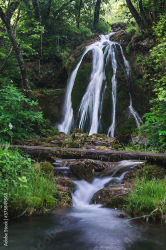 Beautiful waterfall in the forest near village Donji Taor  near city of Valjevo in Western Serbia