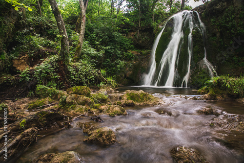 Beautiful waterfall in the forest near village Donji Taor, near city of Valjevo in Western Serbia