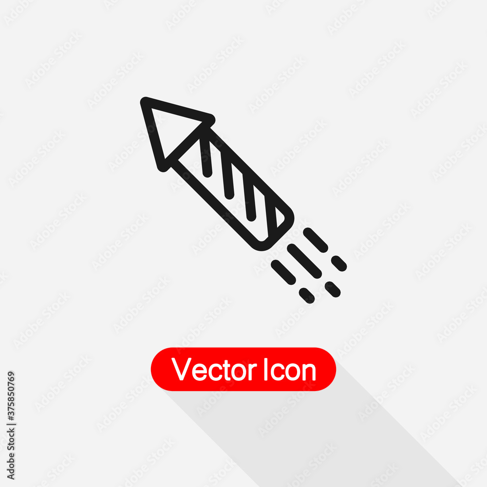 Obraz premium Fireworks Icon Vector Illustration Eps 10