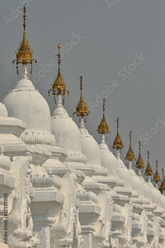 White stupas photo