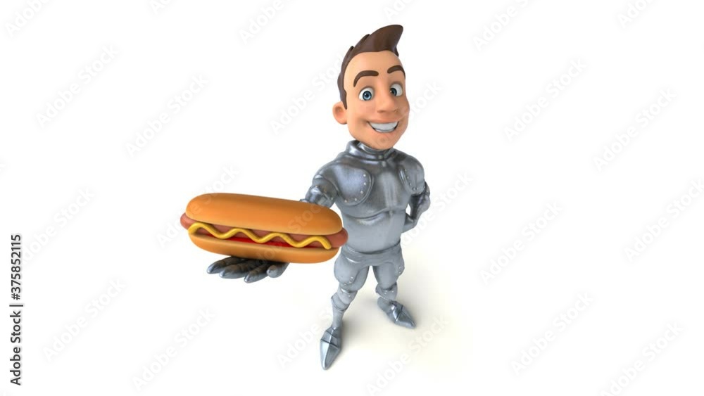 Fun 3D cartoon knight with alpha channel Fun 3D cartoon knight with alpha channel