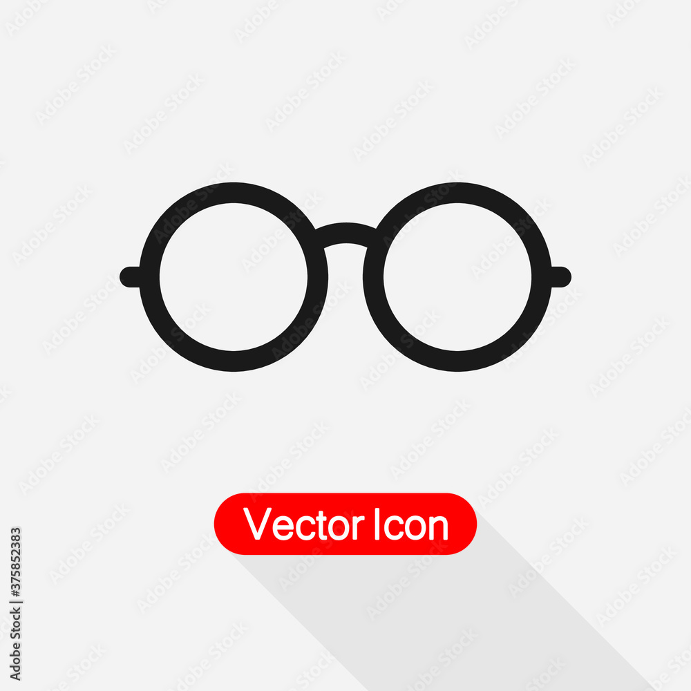 Glasses Icon, Eyeglasses Icon Vector Illustration Eps 10