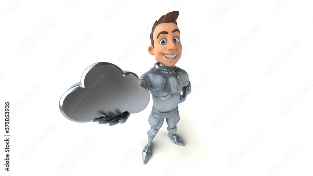 Fun 3D cartoon knight with alpha channel Fun 3D cartoon knight with alpha channel