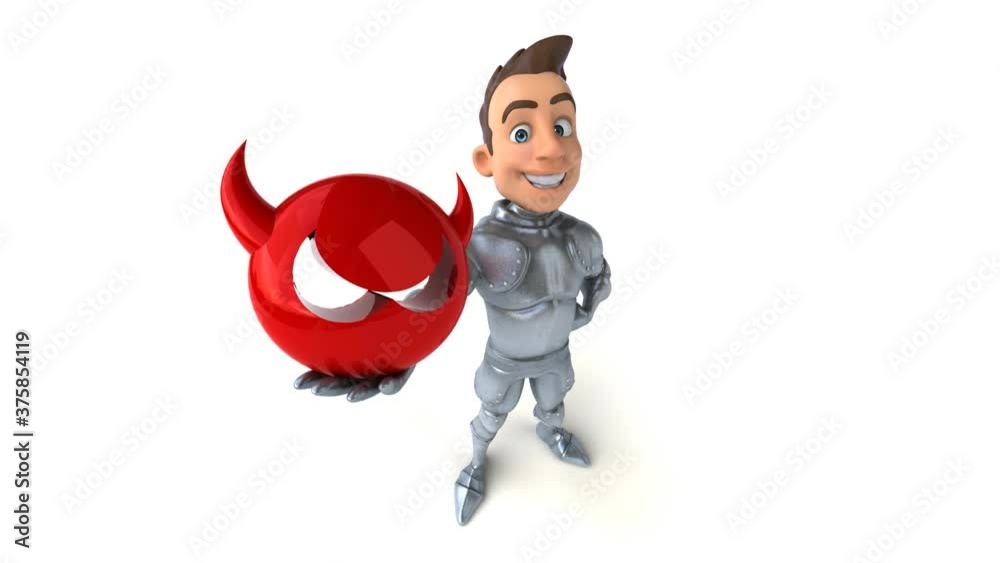 Fun 3D cartoon knight with alpha channel Fun 3D cartoon knight with alpha channel