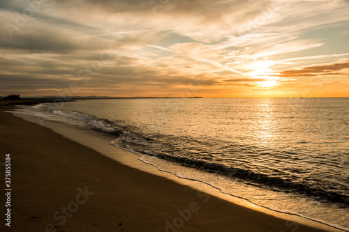 Puesta de sol en la playa