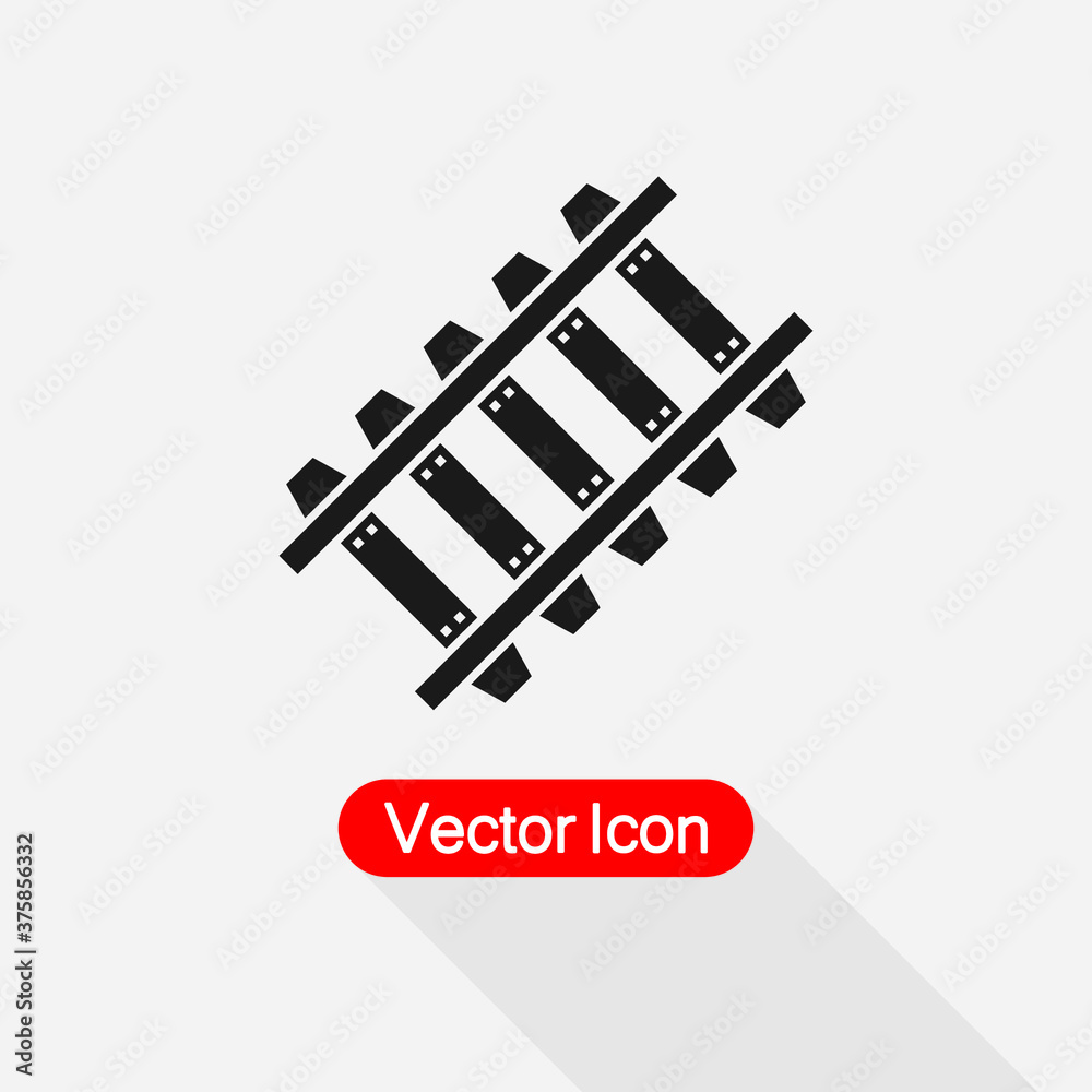 rails Icon Vector Illustration Eps10