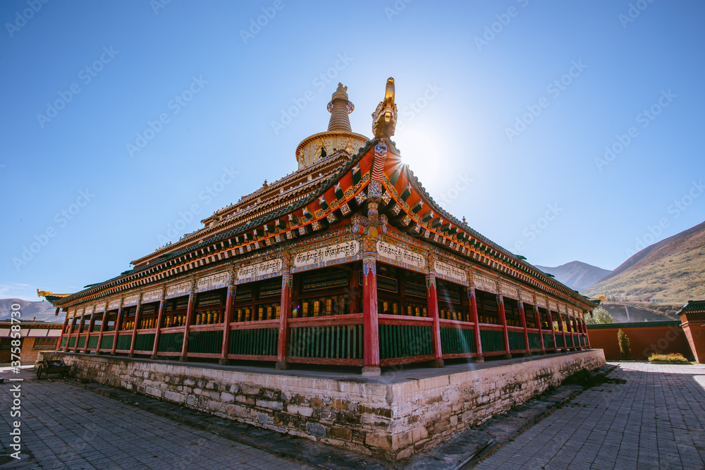 the Labrang monastery,in Gansu Province,China the Labrang monastery,in Gansu Province,China