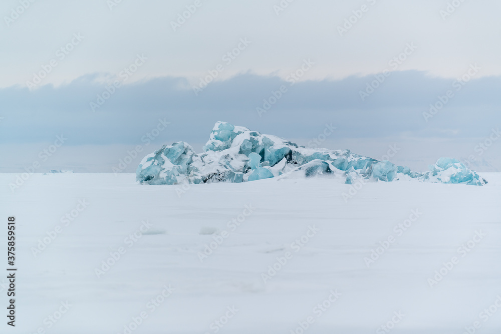Iceberg in Spitsbergen, Svalbard